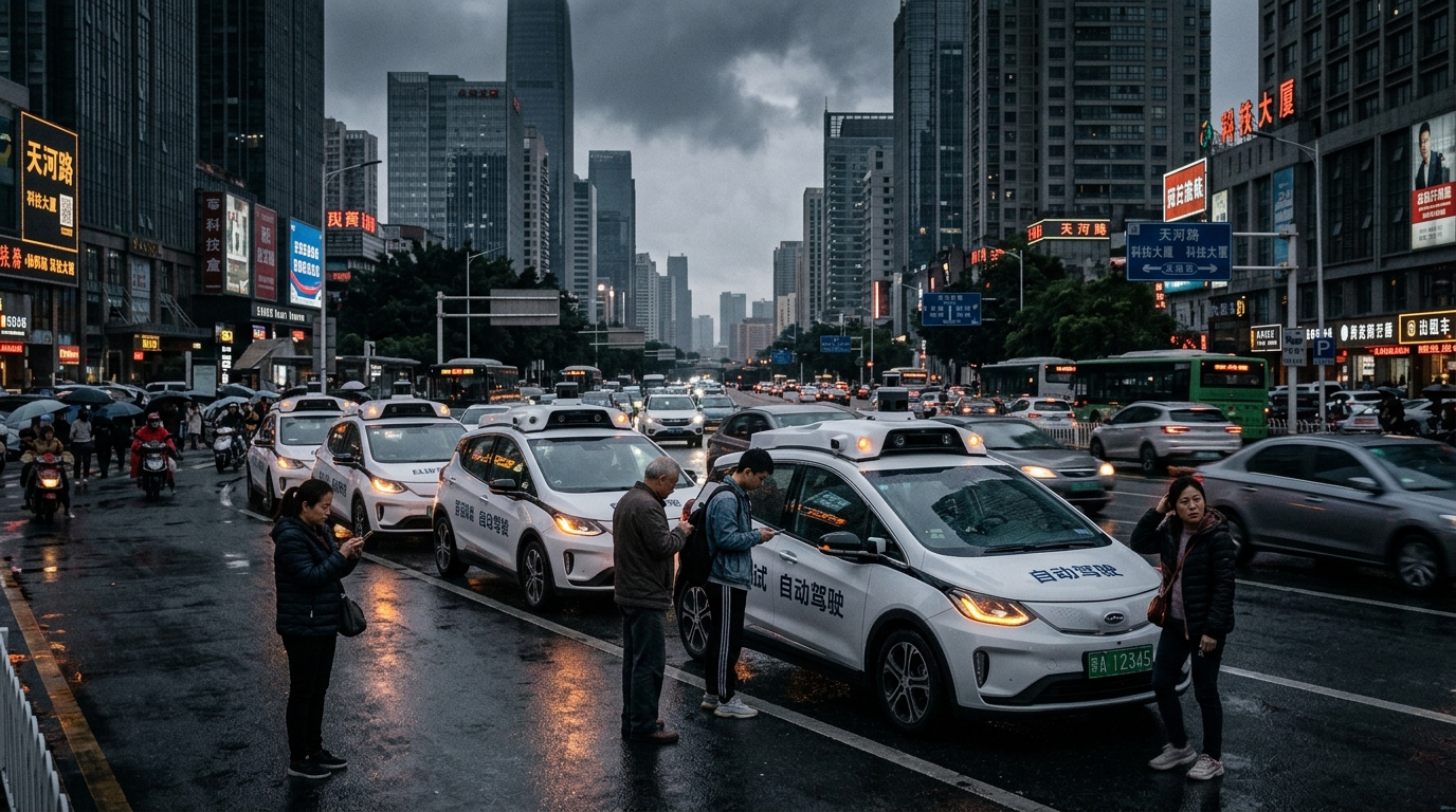 100 de robotaxiuri s-au oprit simultan în China fără explicații
