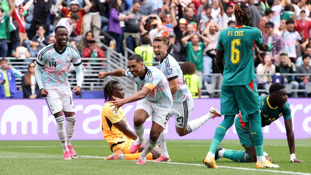 Belgia supraviețuiește la limită: 3-2 cu Senegal în prelungiri