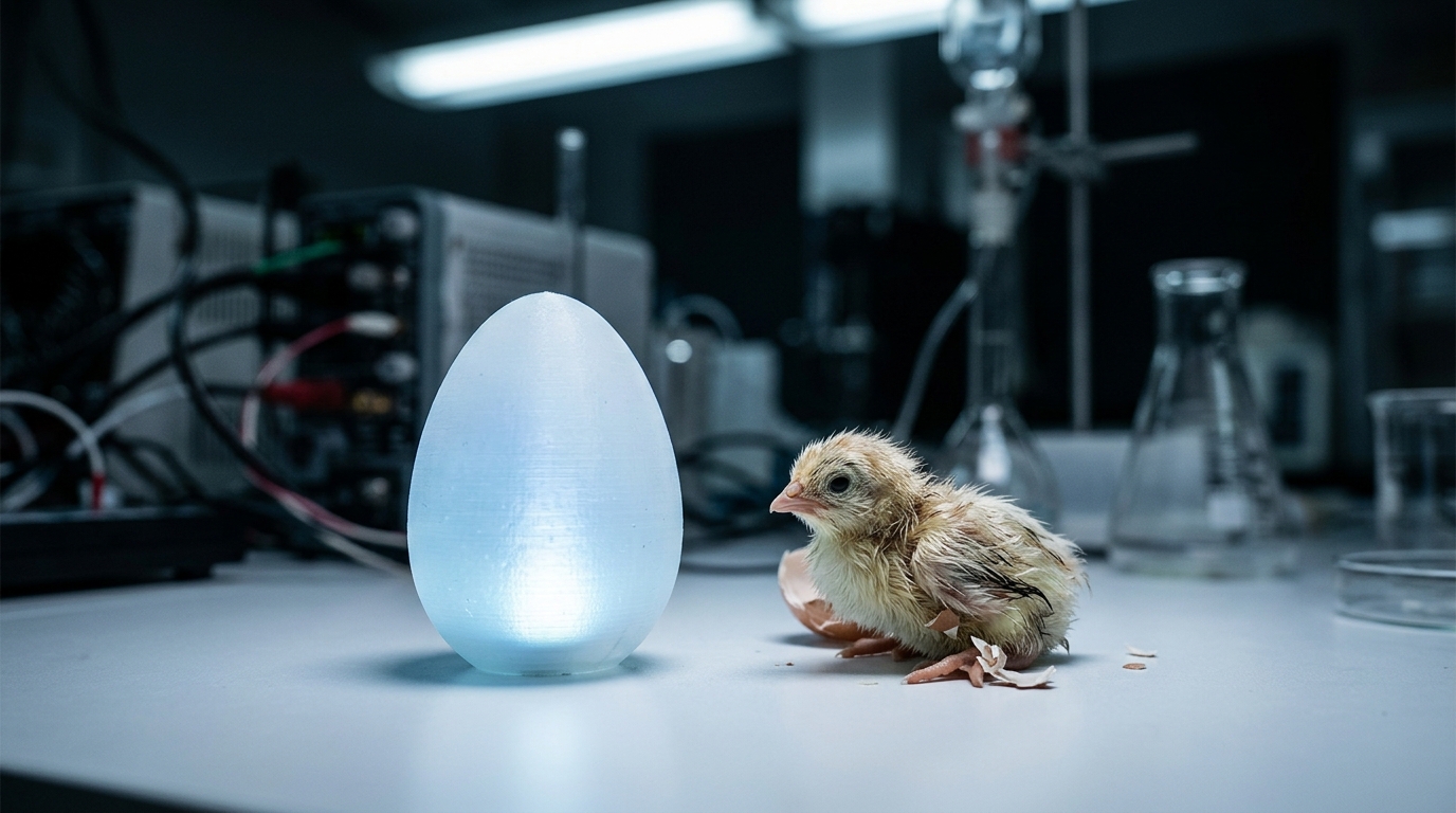 Colossal Biosciences a eclozat pui din cochilii artificiale imprimate 3D