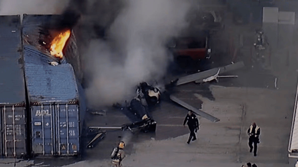 Elicopterul NBC filma un accident mortal in LA. Apoi s-a prabusit si el: 3 morti