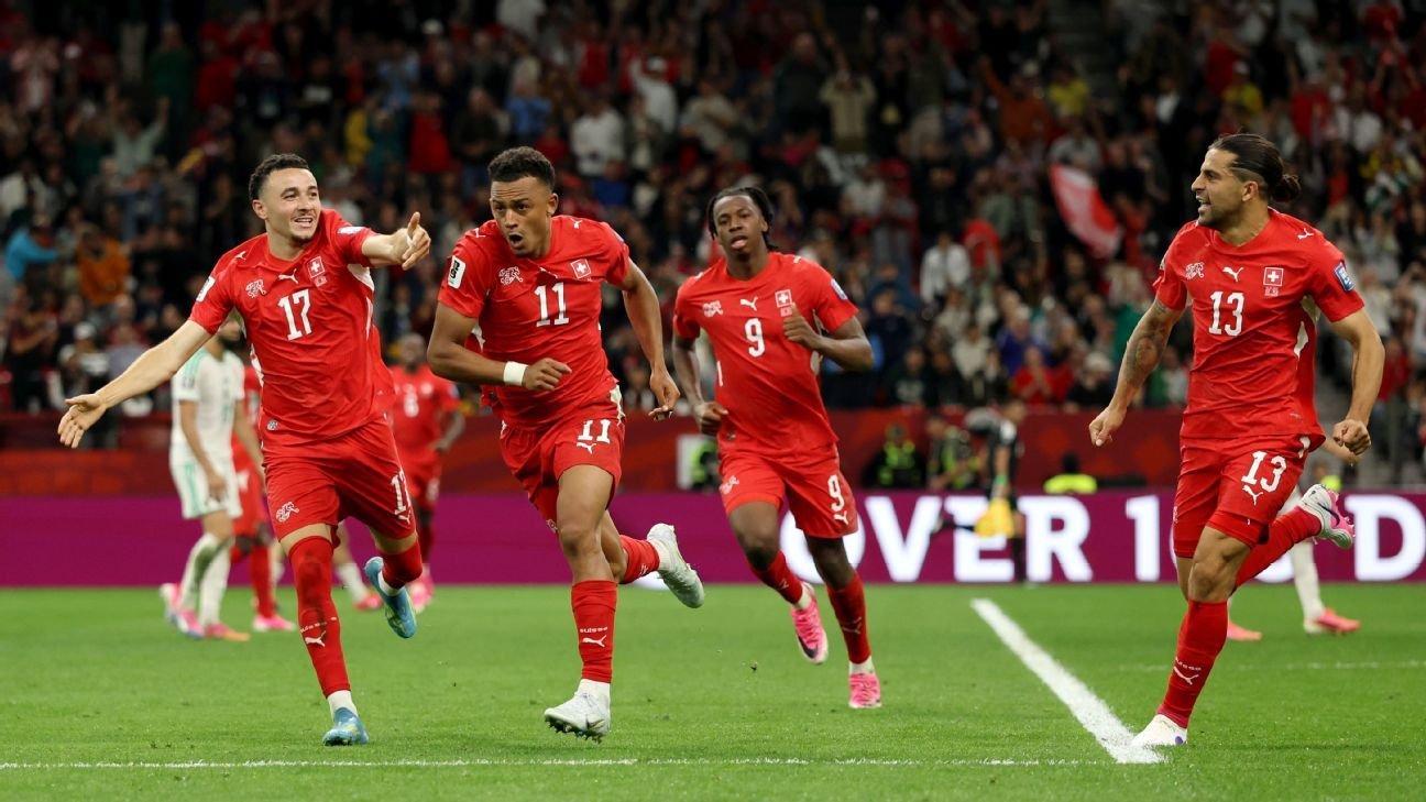 Elveția avansează în optimile de finală după 2-0 cu Algeria