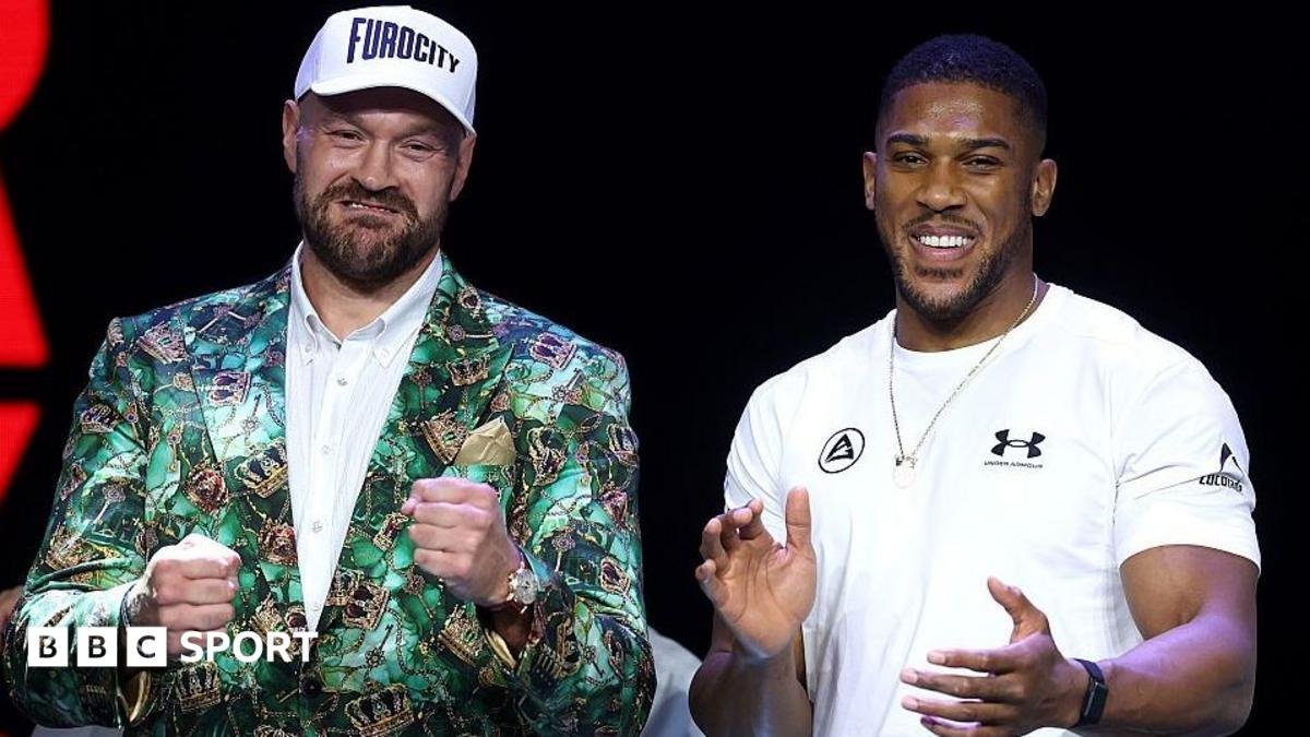 Fury și Joshua, față în față: gâdilat, Guinness și respect înainte de meciul generației