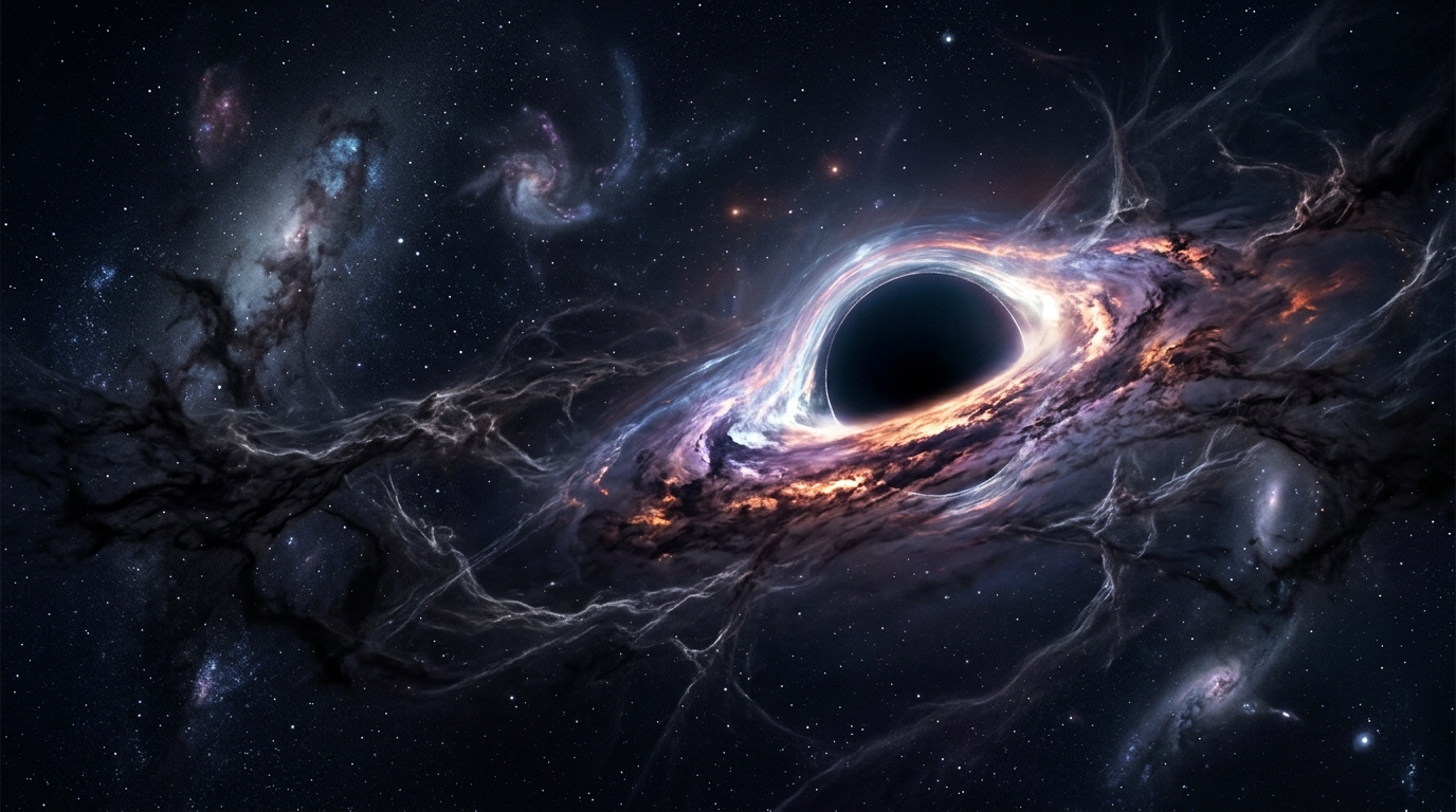 Materia întunecată: găuri negre din universuri care au murit