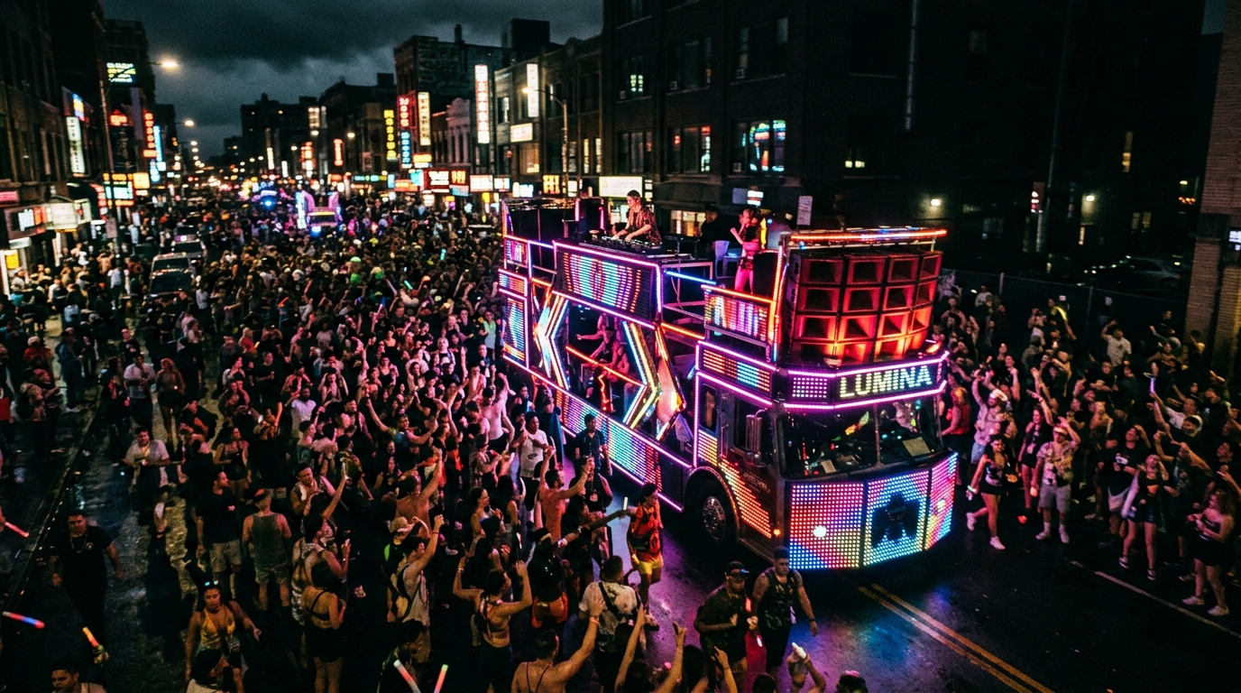 Paradă EDM gratuită pe Las Vegas Strip — chiar se face