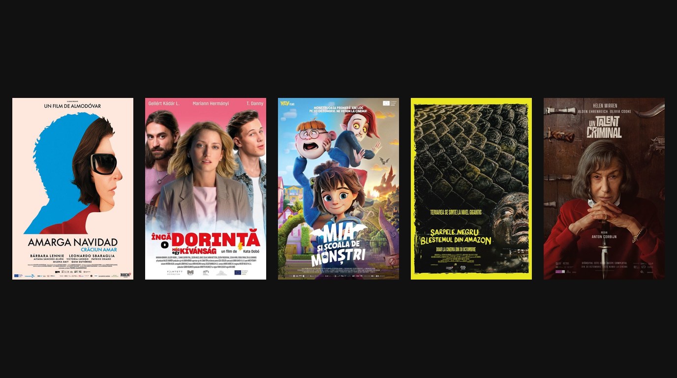 Premiere de vineri în cinema: ce filme intră pe 30 octombrie