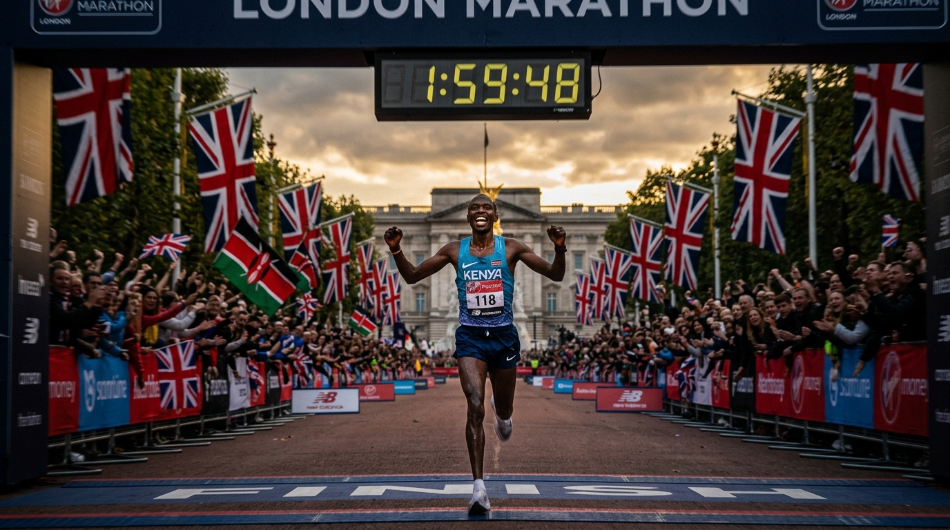 Sabastian Sawe rupe bariera de 2 ore la Maratonul Londrei