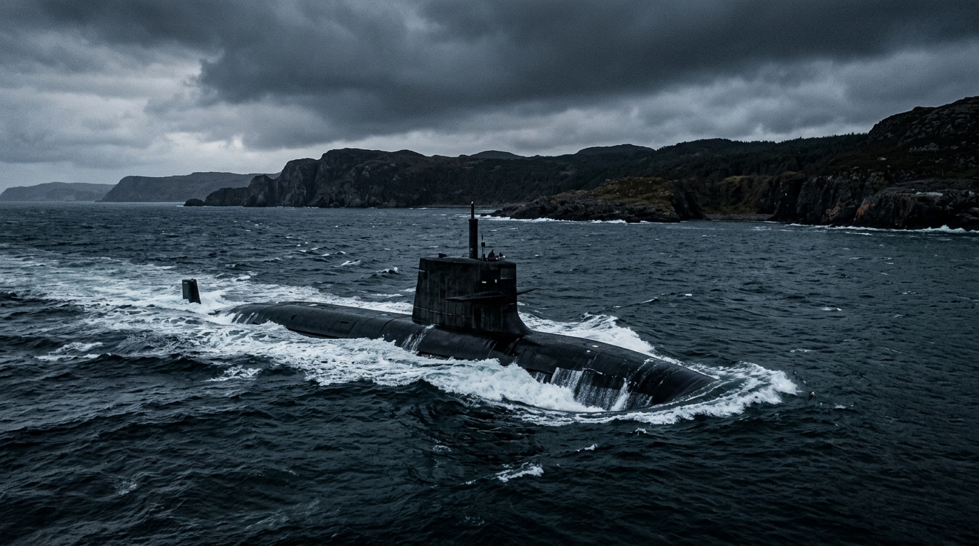 Submarin rusesc prins în apele britanice: joc periculos