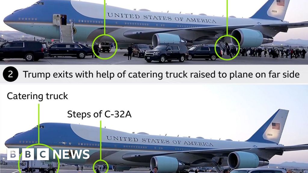 Trump si-a schimbat avionul dupa un avertisment de securitate
