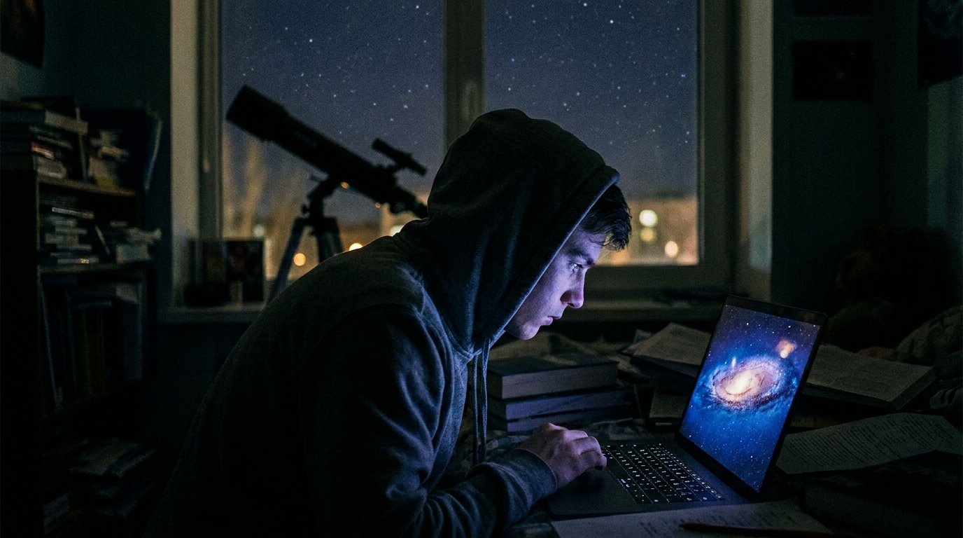Un liceean a descoperit trei galaxii pe care nimeni nu le văzuse