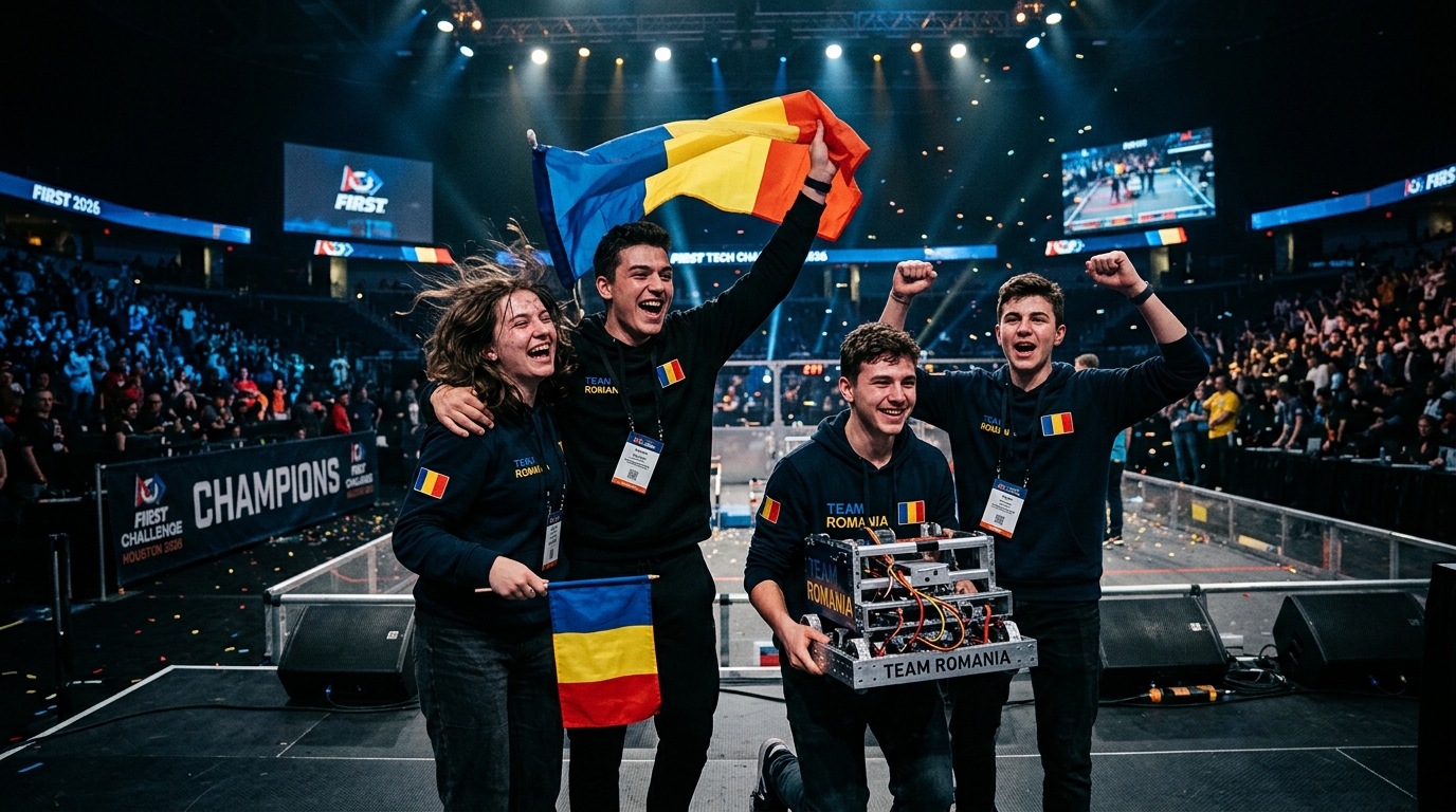 România, campioană mondială la robotică! Elevii români au dominat FIRST Tech Challenge World Championship de la Houston